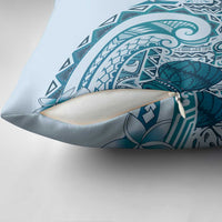 Aloha Hawaii Tapa Pillow Cover Cool Turquoise Hawaiian Ipu - Polynesian Pride