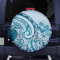 Aloha Hawaii Tapa Spare Tire Cover Cool Turquoise Hawaiian Ipu LT7 No hole Turquoise - Polynesian Pride