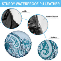 Aloha Hawaii Tapa Spare Tire Cover Cool Turquoise Hawaiian Ipu LT7 - Polynesian Pride