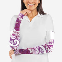 Aloha Hawaii Tapa Arm Sleeves Vibrant Fuchsia Hawaiian Ipu - Polynesian Pride