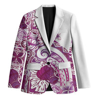 Aloha Hawaii Tapa Blazer Vibrant Fuchsia Hawaiian Ipu LT7 Unisex Fuchsia - Polynesian Pride