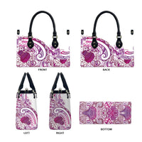 Aloha Hawaii Tapa Leather Bag Vibrant Fuchsia Hawaiian Ipu - Polynesian Pride