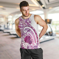 Aloha Hawaii Tapa Men Tank Top Vibrant Fuchsia Hawaiian Ipu - Polynesian Pride