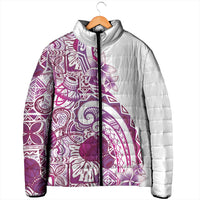 Aloha Hawaii Tapa Padded Jacket Vibrant Fuchsia Hawaiian Ipu LT7 - Polynesian Pride