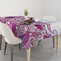 Aloha Hawaii Tapa Tablecloth Vibrant Fuchsia Hawaiian Ipu - Polynesian Pride
