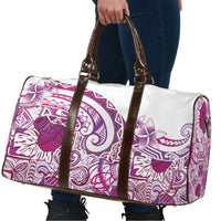 Aloha Hawaii Tapa Travel Bag Vibrant Fuchsia Hawaiian Ipu - Polynesian Pride