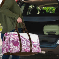 Aloha Hawaii Tapa Travel Bag Vibrant Fuchsia Hawaiian Ipu - Polynesian Pride