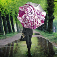 Aloha Hawaii Tapa Umbrella Vibrant Fuchsia Hawaiian Ipu LT7 - Polynesian Pride