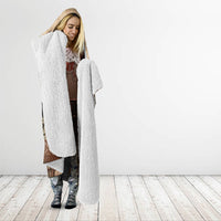 Samoa Mamanu Siapo Mocha Hooded Blanket Tatau Malie