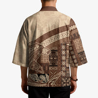 Samoa Mamanu Siapo Mocha Kimono Tatau Malie