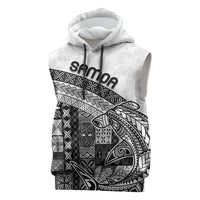 Samoa Mamanu Siapo Classic Black Sleeveless Hoodie Tatau Malie