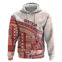 Samoa Mamanu Siapo Crimson Hoodie Tatau Malie