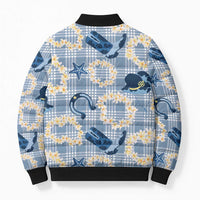 Aloha Hawaii Paniolo Jeans Palaka Bomber Puffer Jacket Coastal Rodeo - Polynesian Pride