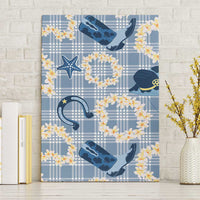 Aloha Hawaii Paniolo Jeans Palaka Canvas Wall Art Coastal Rodeo - Polynesian Pride