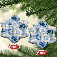 Aloha Hawaii Paniolo Jeans Palaka Ceramic Ornament Coastal Rodeo - Polynesian Pride