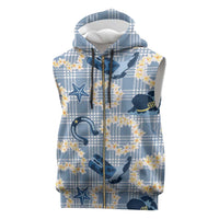 Aloha Hawaii Paniolo Jeans Palaka Sleeveless Zip Hoodie Coastal Rodeo - Polynesian Pride