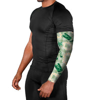 Aloha Hawaii Paniolo Mint Palaka Arm Sleeves Coastal Rodeo - Polynesian Pride