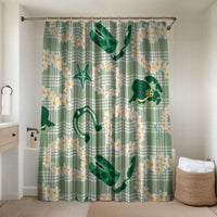 Aloha Hawaii Paniolo Mint Palaka Bathroom Set Coastal Rodeo - Polynesian Pride