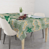 Aloha Hawaii Paniolo Mint Palaka Tablecloth Coastal Rodeo - Polynesian Pride