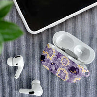 Aloha Hawaii Paniolo Lavender Palaka AirPods Case Coastal Rodeo - Polynesian Pride