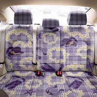Aloha Hawaii Paniolo Lavender Palaka Back Car Seat Cover Coastal Rodeo - Polynesian Pride