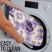 Aloha Hawaii Paniolo Lavender Palaka Bathroom Set Coastal Rodeo - Polynesian Pride