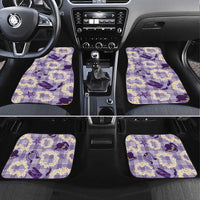 Aloha Hawaii Paniolo Lavender Palaka Car Mats Coastal Rodeo - Polynesian Pride
