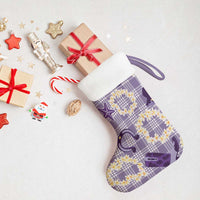 Aloha Hawaii Paniolo Lavender Palaka Christmas Stocking Coastal Rodeo - Polynesian Pride