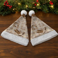 Aloha Hawaii Paniolo Khaki Palaka Christmas Santa Hat Coastal Rodeo - Polynesian Pride