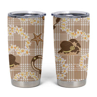 Aloha Hawaii Paniolo Khaki Palaka Tumbler Cup Coastal Rodeo - Polynesian Pride