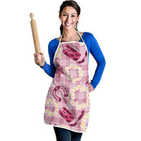 Aloha Hawaii Paniolo Lokelani Rose Palaka Apron Coastal Rodeo - Polynesian Pride