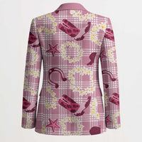 Aloha Hawaii Paniolo Lokelani Rose Palaka Blazer Coastal Rodeo - Polynesian Pride