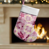 Aloha Hawaii Paniolo Lokelani Rose Palaka Christmas Stocking Coastal Rodeo - Polynesian Pride