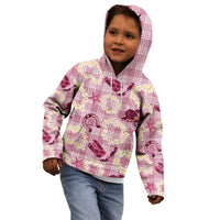 Aloha Hawaii Paniolo Lokelani Rose Palaka Kid Hoodie Coastal Rodeo LT7 - Polynesian Pride