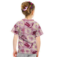 Aloha Hawaii Paniolo Lokelani Rose Palaka Kid T Shirt Coastal Rodeo - Polynesian Pride