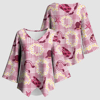 Aloha Hawaii Paniolo Lokelani Rose Palaka Kimono Sleeve Blouse Coastal Rodeo - Polynesian Pride