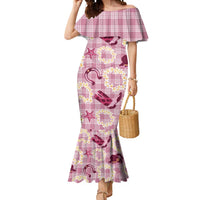 Aloha Hawaii Paniolo Lokelani Rose Palaka Mermaid Dress Coastal Rodeo - Polynesian Pride