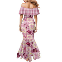 Aloha Hawaii Paniolo Lokelani Rose Palaka Mermaid Dress Coastal Rodeo - Polynesian Pride