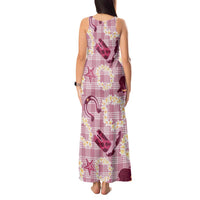 Aloha Hawaii Paniolo Lokelani Rose Palaka Tank Maxi Dress Coastal Rodeo LT7 - Polynesian Pride