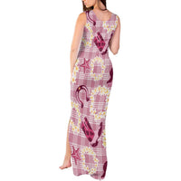 Aloha Hawaii Paniolo Lokelani Rose Palaka Tank Maxi Dress Coastal Rodeo LT7 - Polynesian Pride