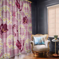 Aloha Hawaii Paniolo Lokelani Rose Palaka Window Curtain Coastal Rodeo - Polynesian Pride
