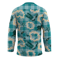 Aloha Hawaii Paniolo Teal Palaka Hockey Jersey Coastal Rodeo LT7 - Polynesian Pride