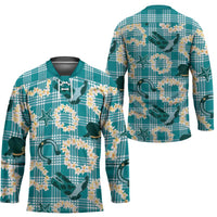Aloha Hawaii Paniolo Teal Palaka Hockey Jersey Coastal Rodeo LT7 - Polynesian Pride