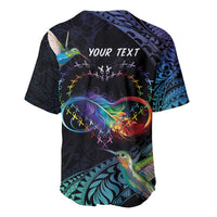 Polynesian Cancers Awareness Baseball Jersey Hummingbird - Fly High Until We Meet Again