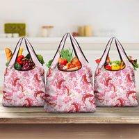 Pink Palaka Hawaii Aloha Grocery Bag Koi Pond Mix Sakura - Polynesian Pride