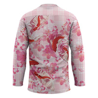 Pink Palaka Hawaii Aloha Hockey Jersey Koi Pond Mix Sakura LT7 - Polynesian Pride