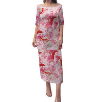 Pink Palaka Hawaii Aloha Puletasi Koi Pond Mix Sakura - Polynesian Pride