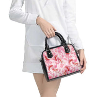 Pink Palaka Hawaii Aloha Shoulder Handbag Koi Pond Mix Sakura - Polynesian Pride