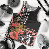 Hawaii Valentine Men Tank Top Plumeria Aloha Wau Ia Oe LT7 - Polynesian Pride