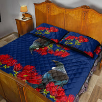 New Zealand Pohutukawa with Tui Birds Quilt Bed Set Version 2 LT7 - Polynesian Pride